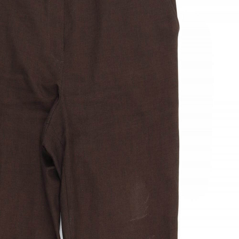 Marks and Spencer Womens Brown   Trousers  Size 14 L28 in