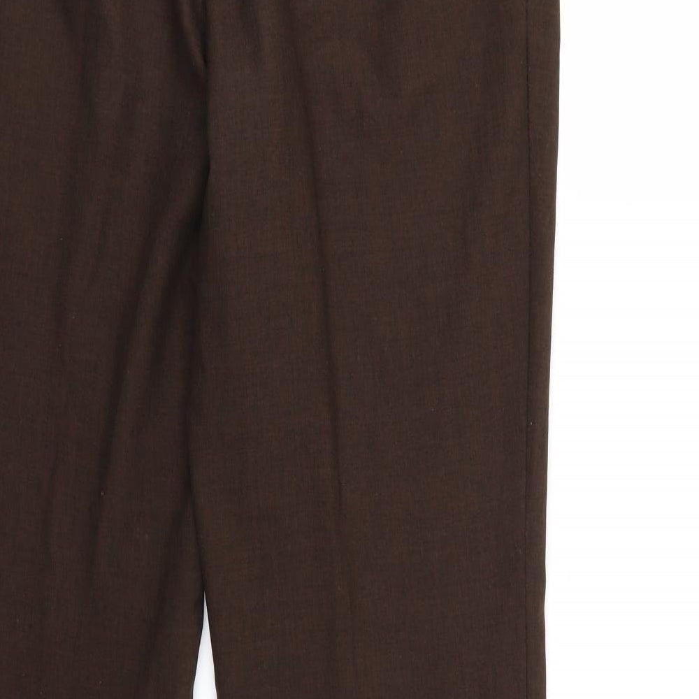 Marks and Spencer Womens Brown   Trousers  Size 14 L28 in