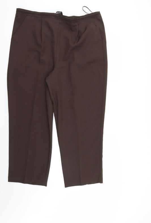 BM Womens Brown   Trousers  Size 20 L27 in