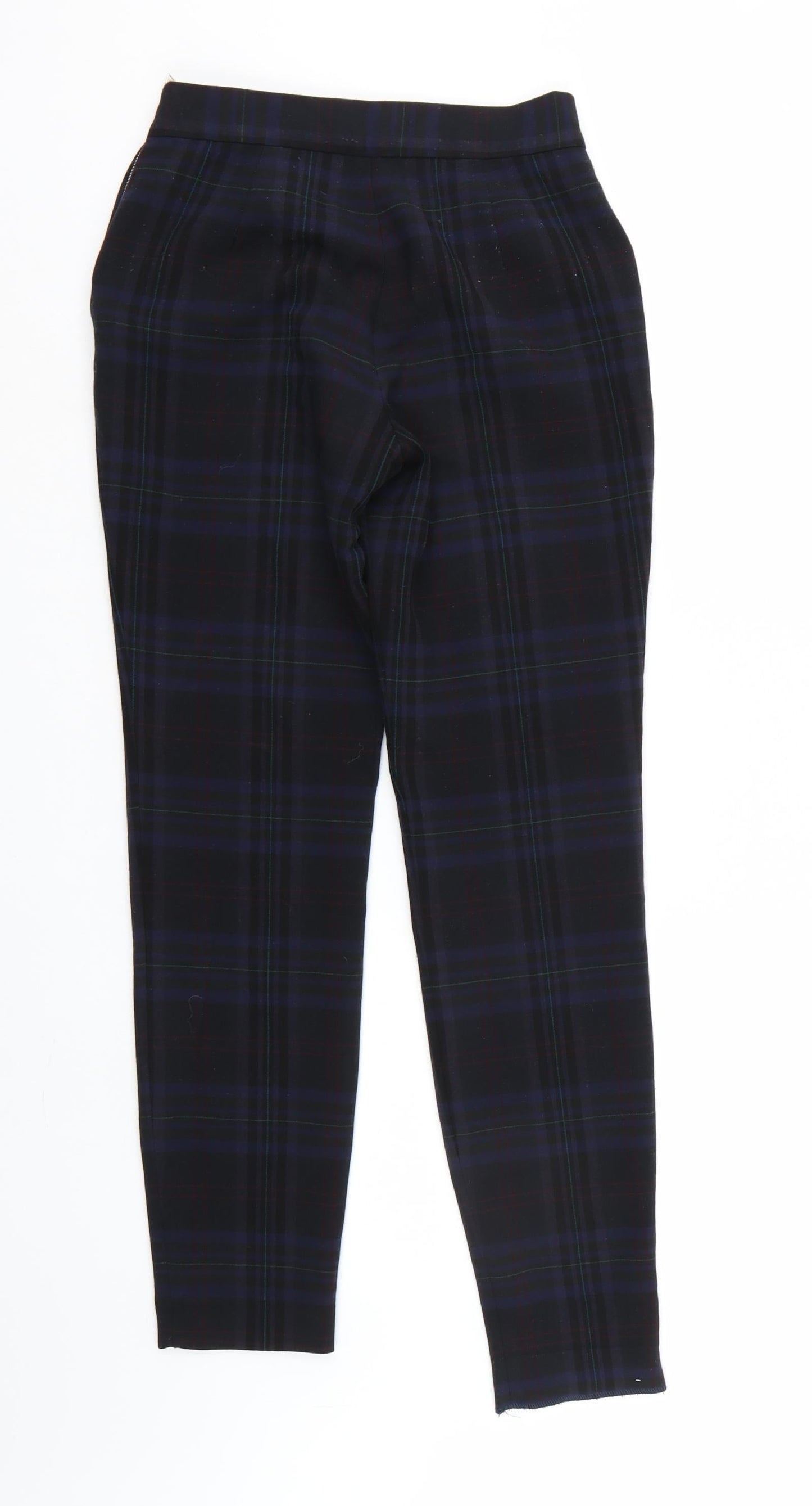 Zara Womens Multicoloured Check  Trousers  Size 4 L27 in