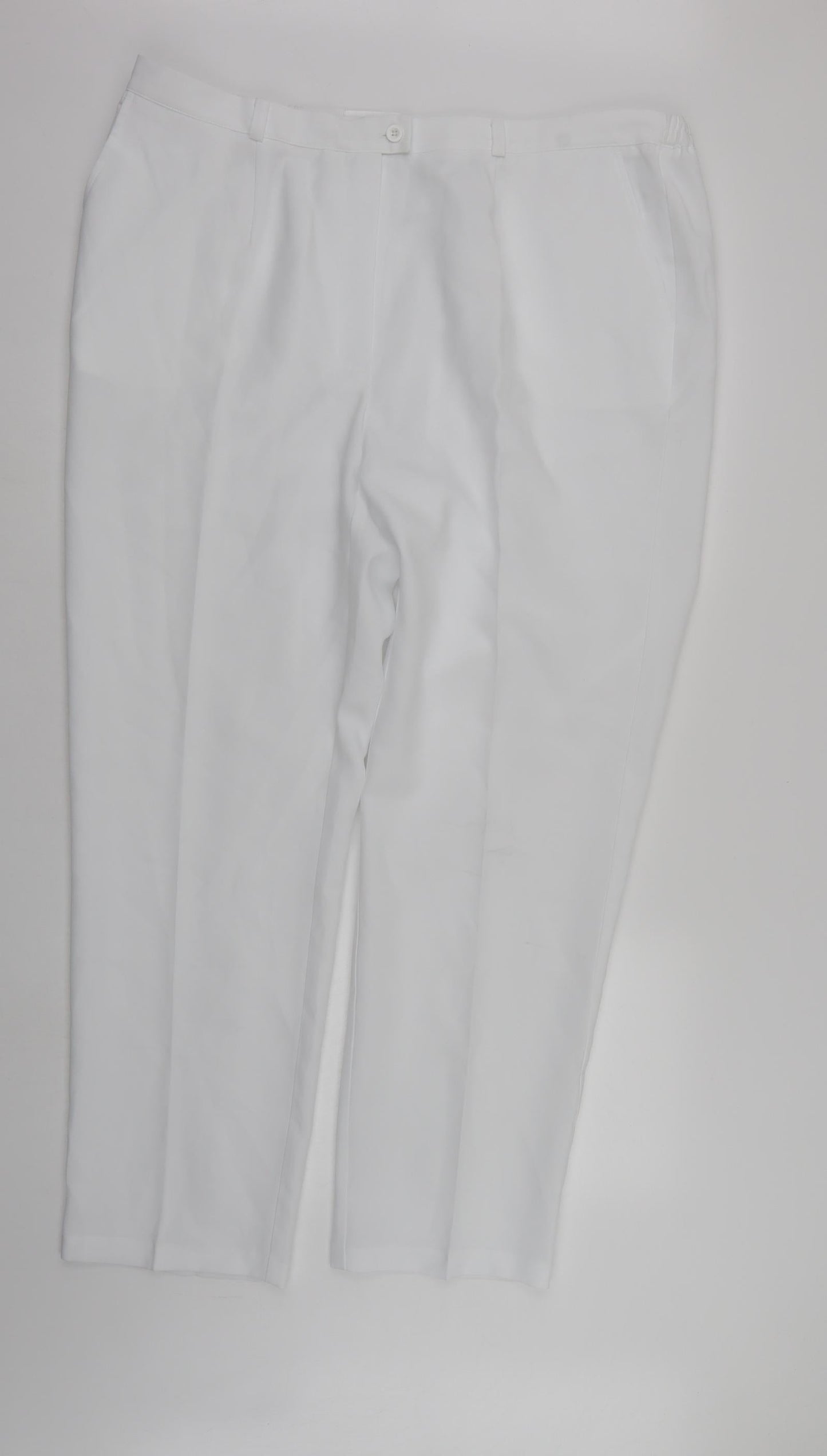 Afibel Womens White   Trousers  Size 20 L30 in