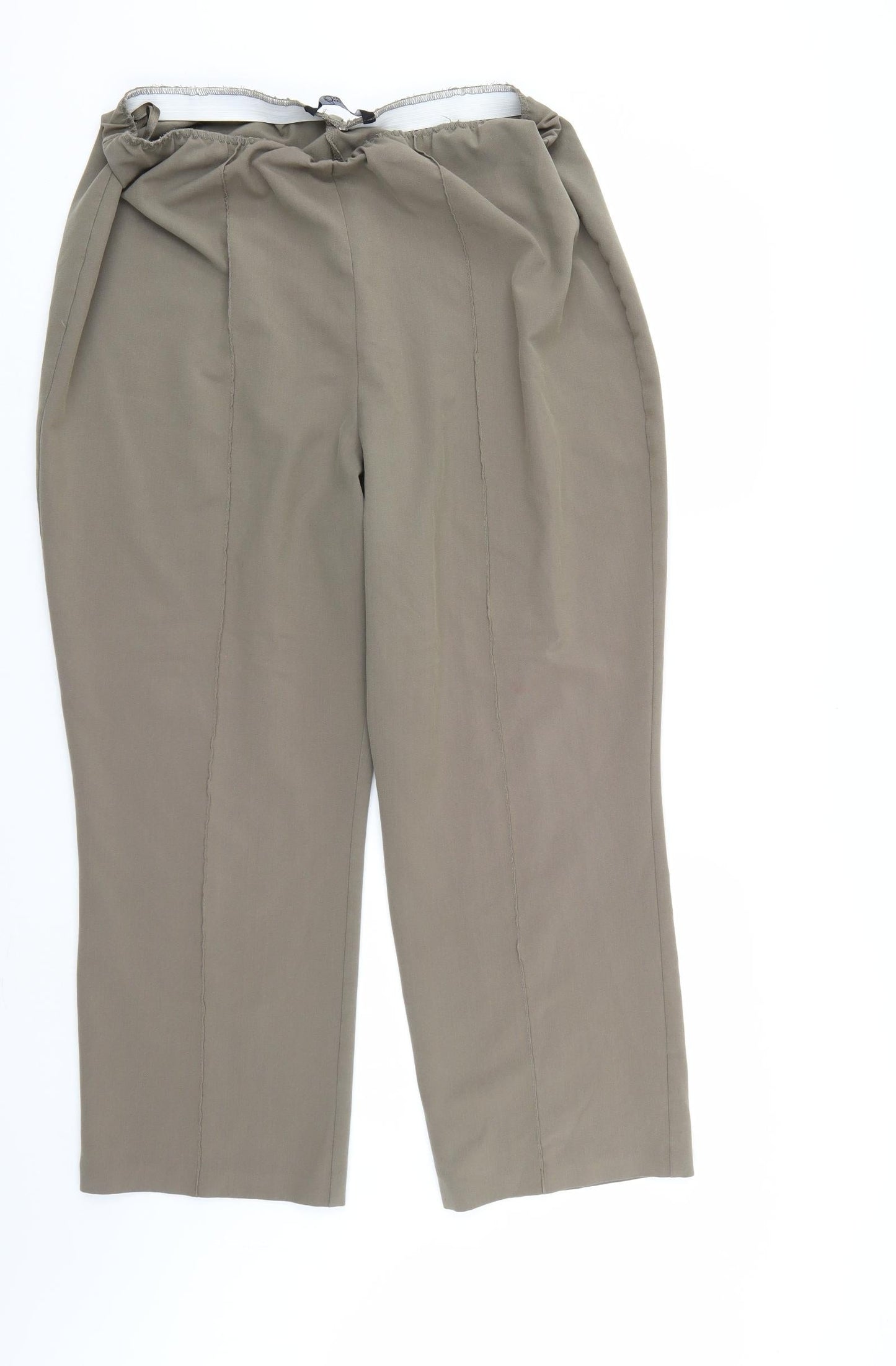 BM Womens Beige   Trousers  Size 18 L26 in - Elastic Waist