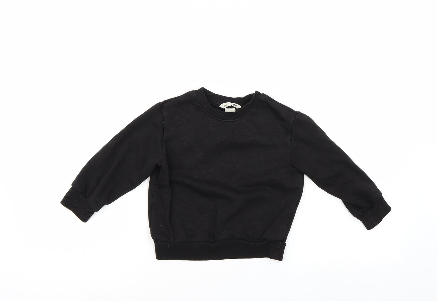 H&M Boys Black   Pullover Sweatshirt Size 3-4 Years