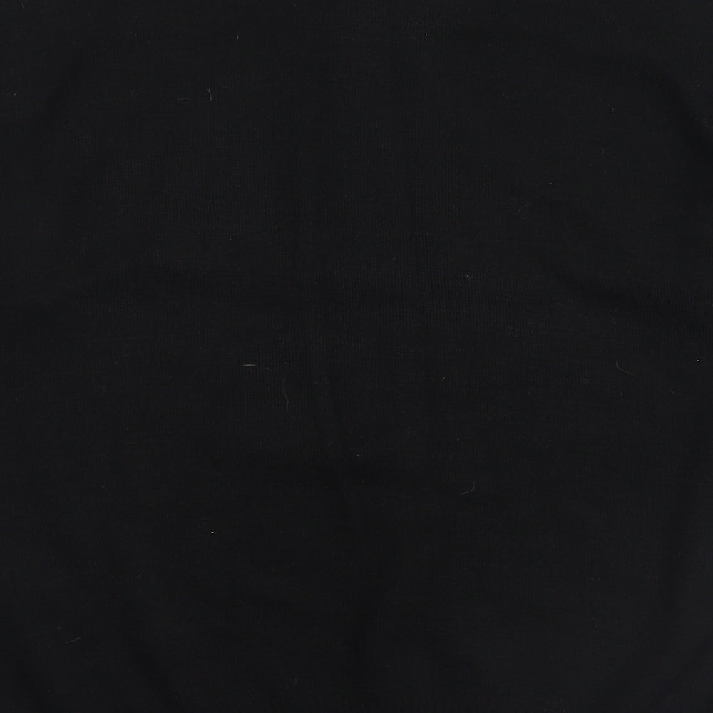 Preworn Mens Black Striped  Pullover Jumper Size S