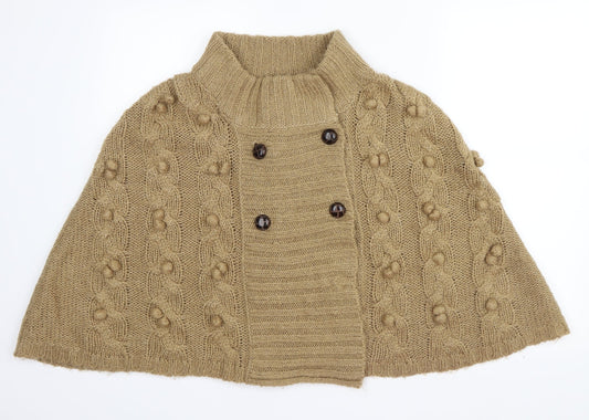 Vintage Couture Womens Beige   Cape Jumper Size L
