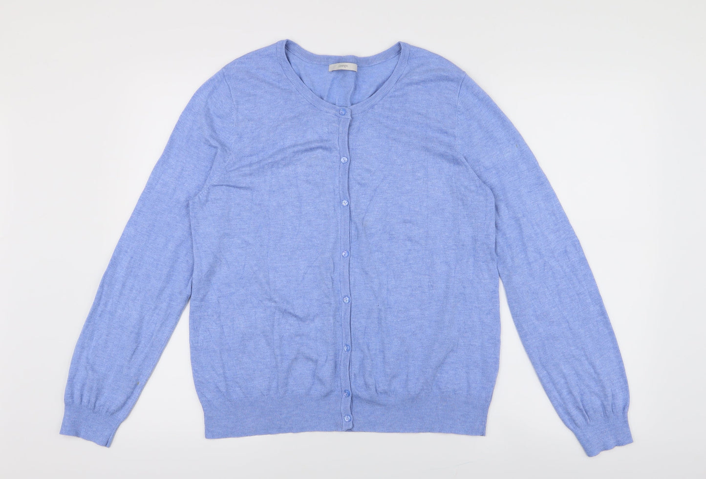 George Womens Blue  Knit Cardigan Jumper Size 16