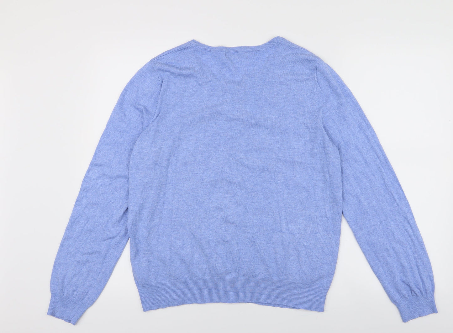 George Womens Blue  Knit Cardigan Jumper Size 16