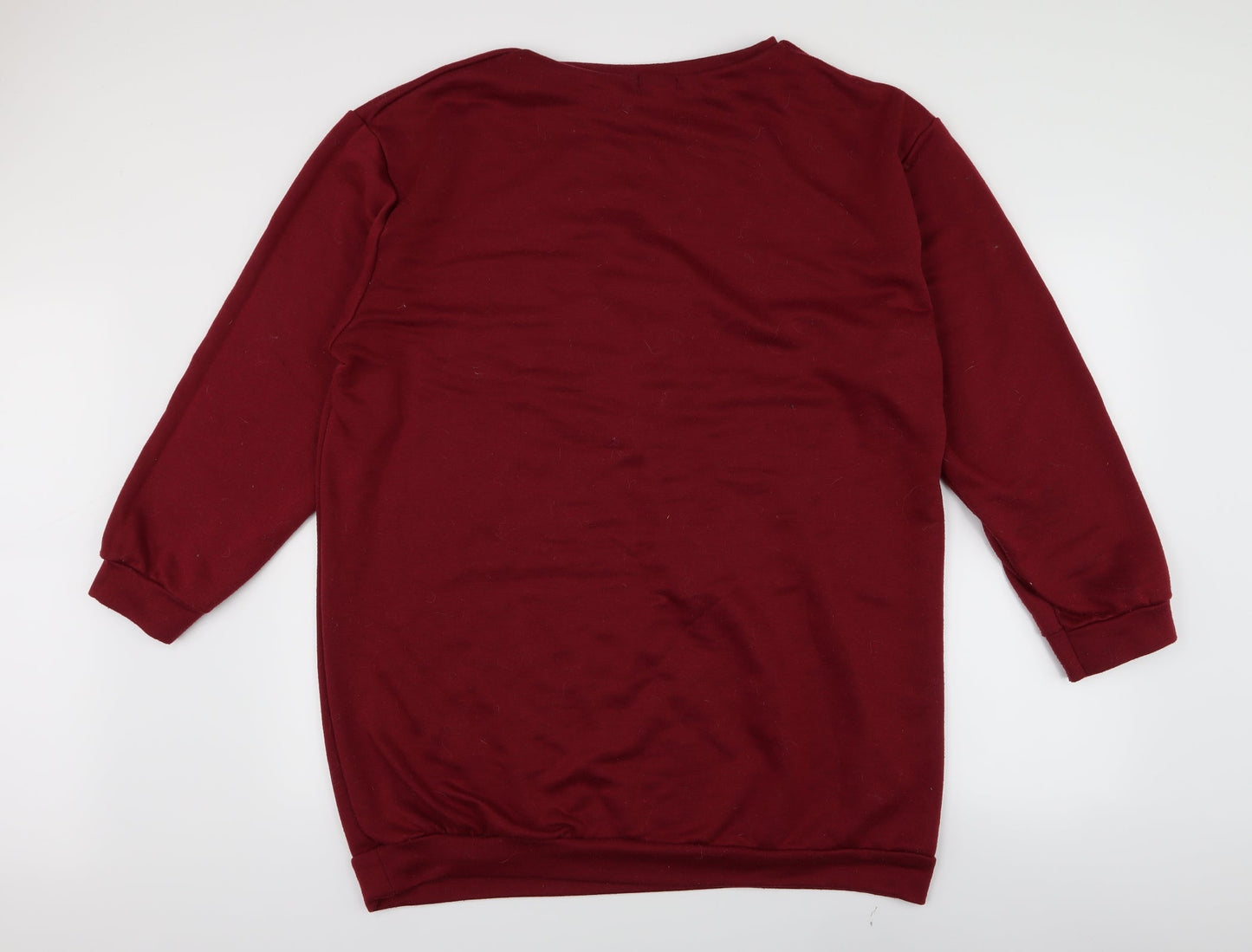 Boohoo Womens Red   Pullover Jumper Size 22  - Lips