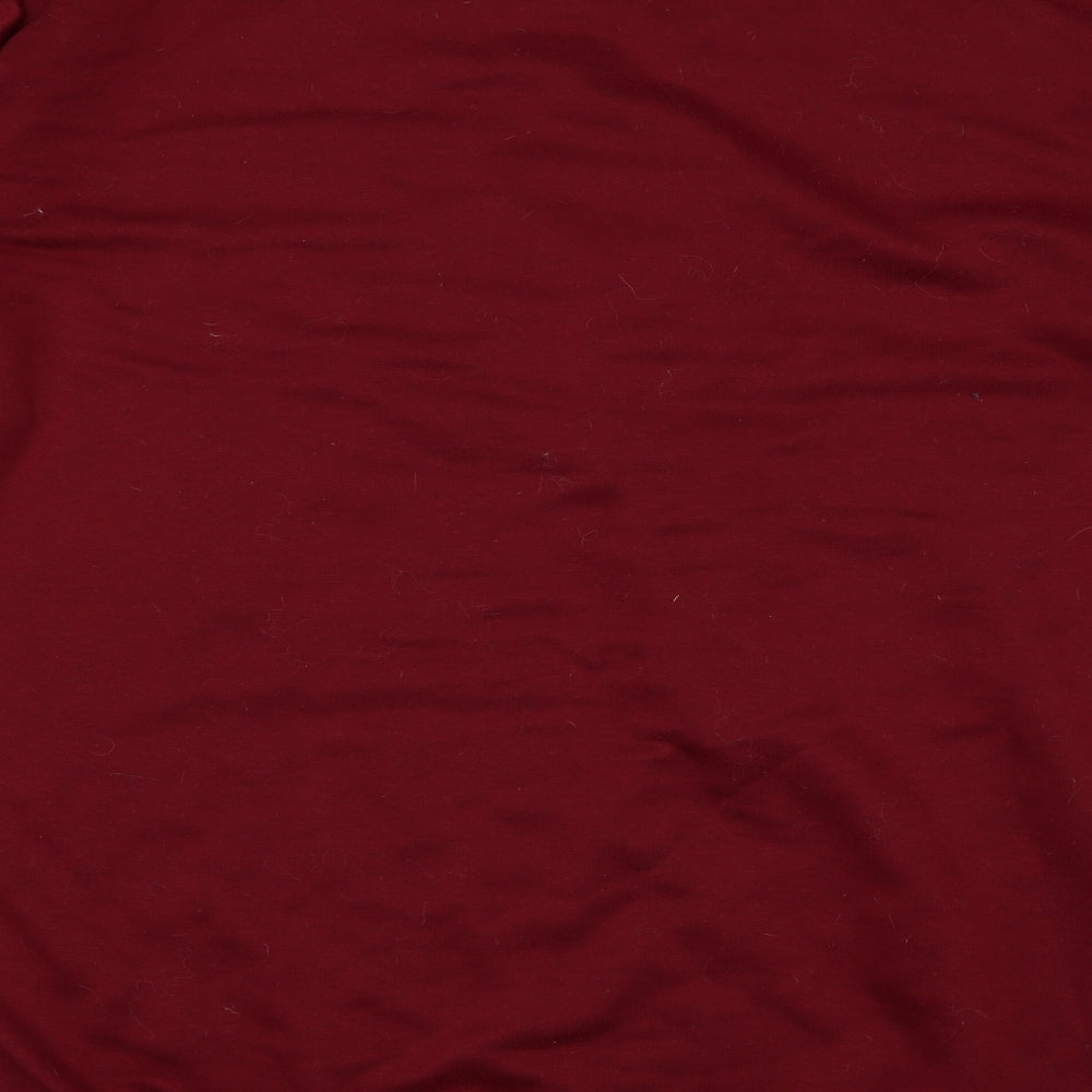 Boohoo Womens Red   Pullover Jumper Size 22  - Lips