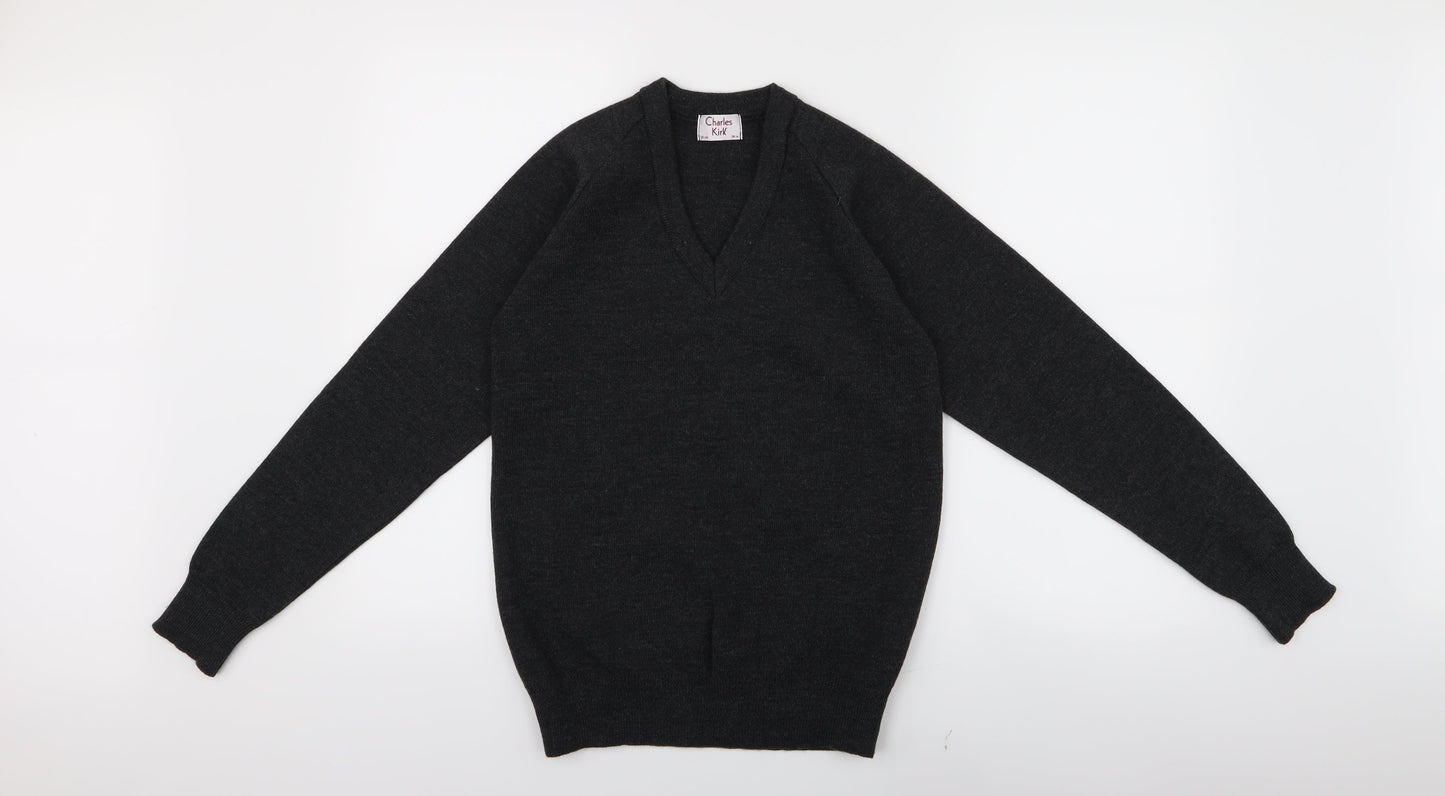 Charles Kirk Womens Grey   Pullover Jumper Size S