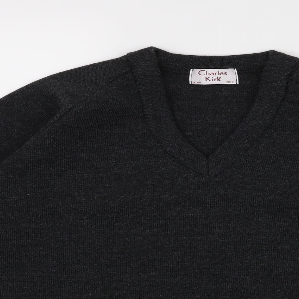 Charles Kirk Womens Grey   Pullover Jumper Size S