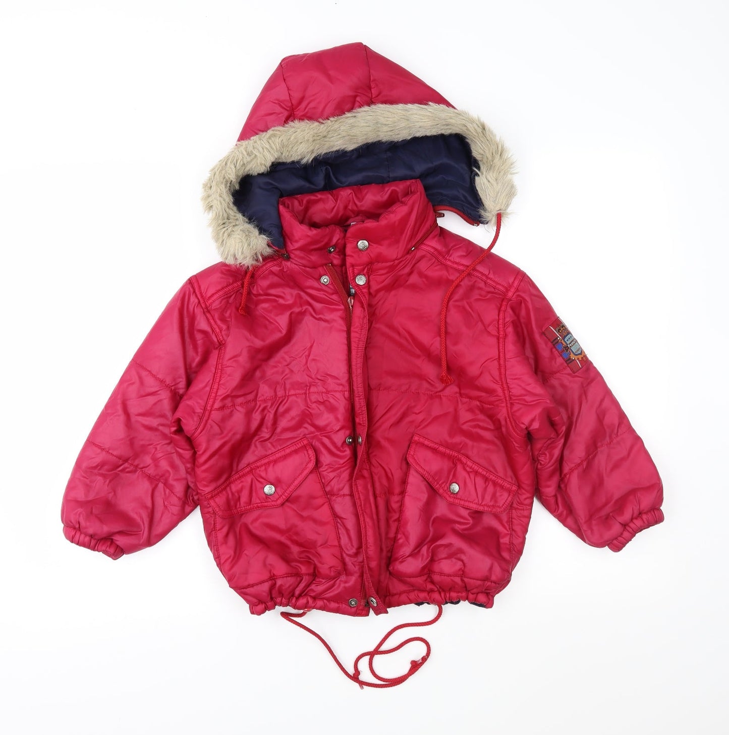 Peanuts Girls Pink   Parka Jacket Size 6 Years