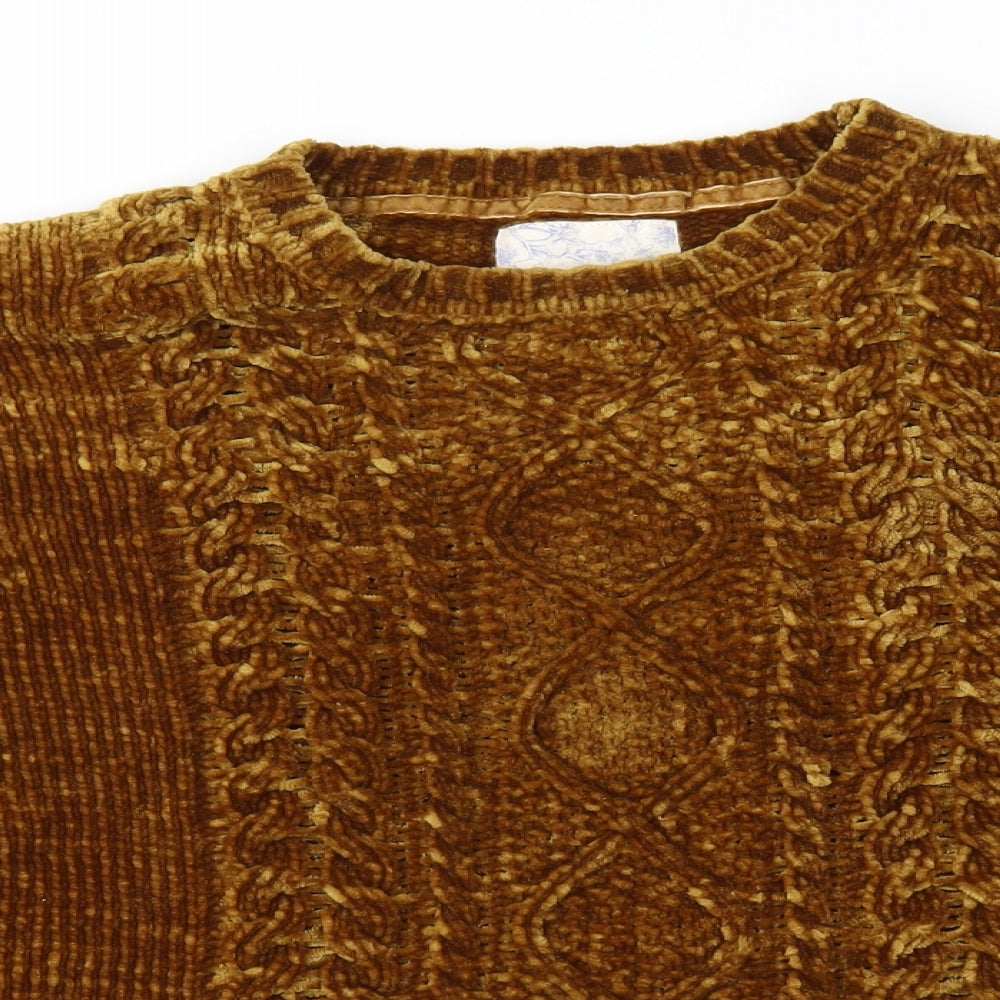 Matalan Womens Brown  Knit Pullover Jumper Size M