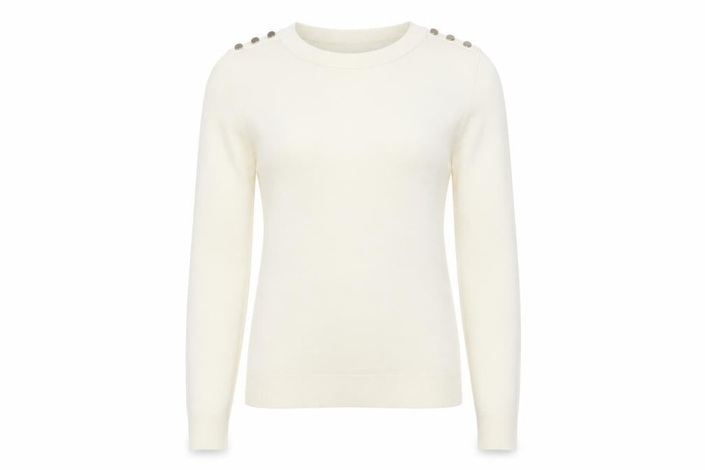 Atmosphere Womens Ivory  Knit Pullover Jumper Size 10