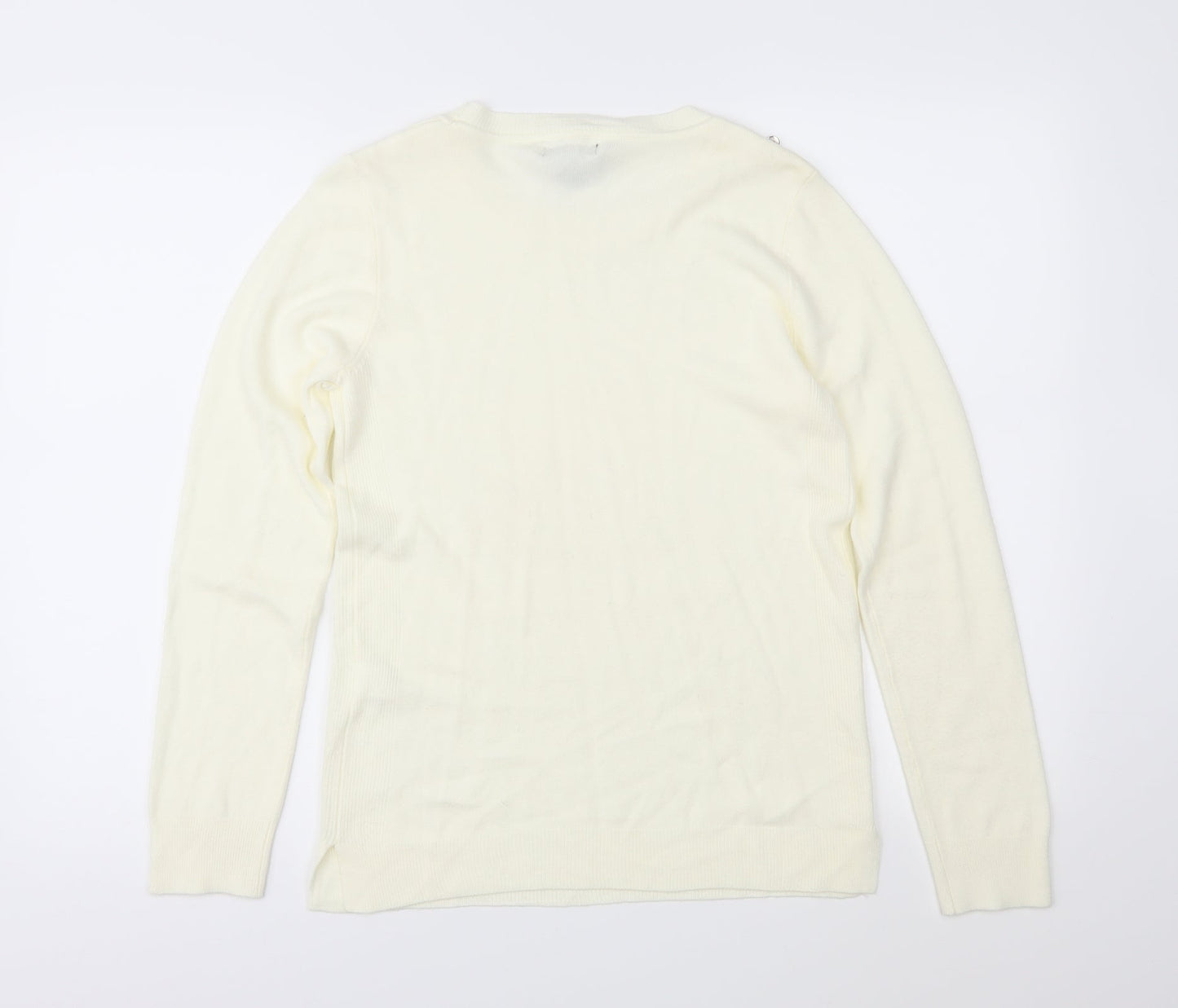 Atmosphere Womens Ivory  Knit Pullover Jumper Size 10