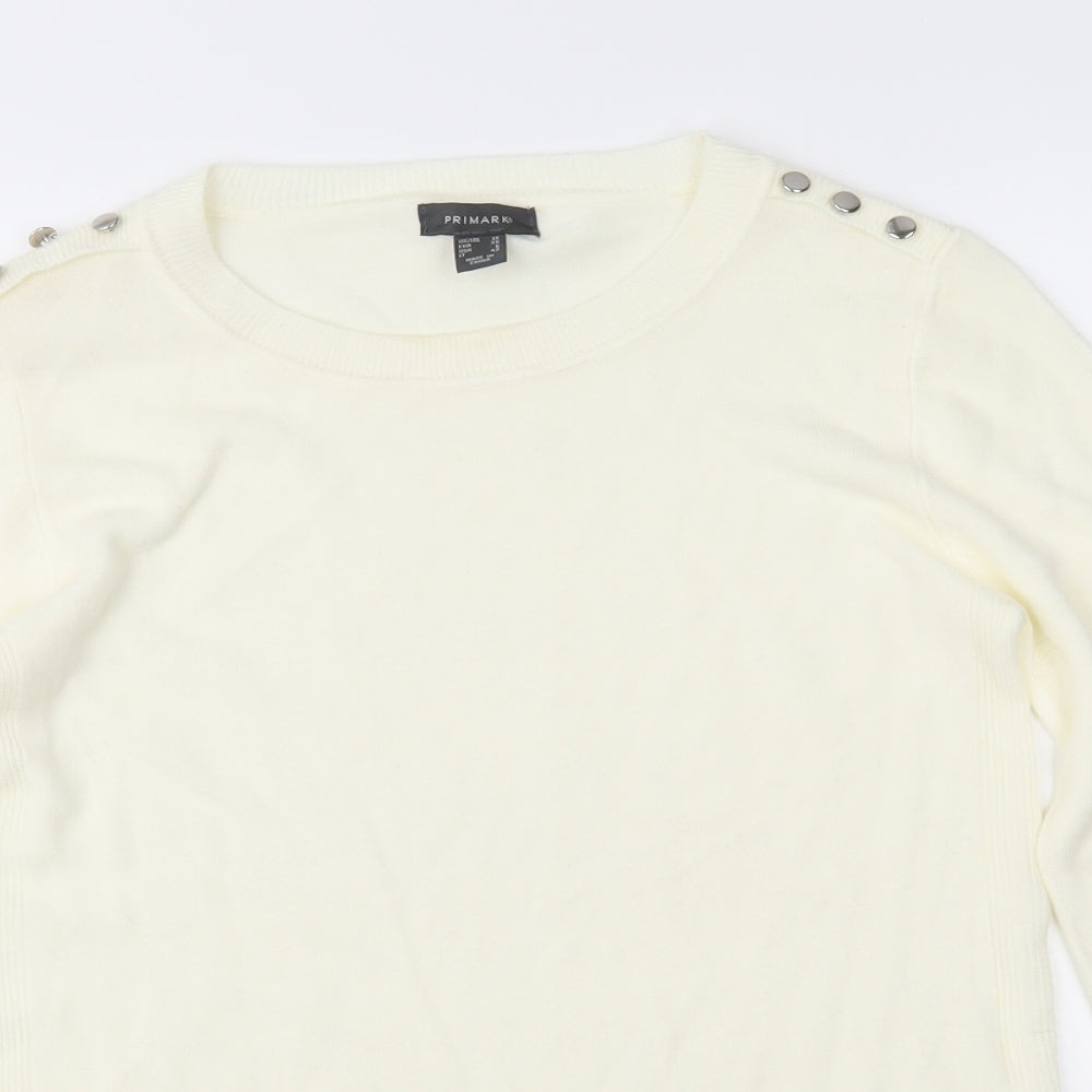 Atmosphere Womens Ivory  Knit Pullover Jumper Size 10