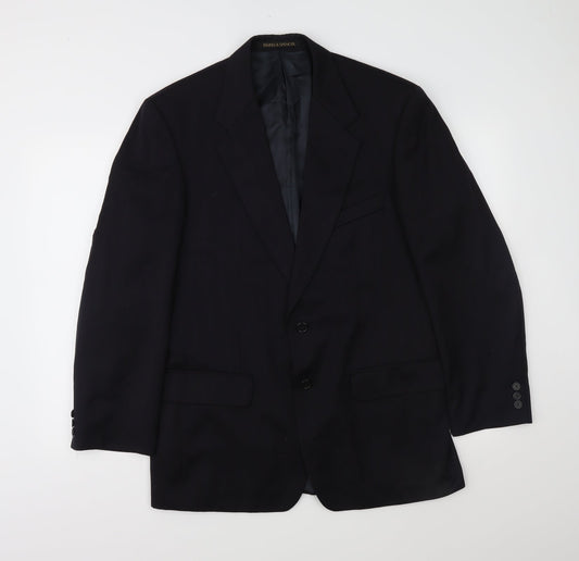 Marks and Spencer Mens Blue Striped  Jacket Suit Jacket Size 40
