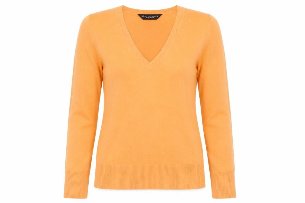 Dorothy Perkins Womens Orange  Knit Pullover Jumper Size 6
