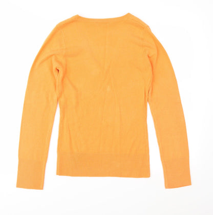 Dorothy Perkins Womens Orange  Knit Pullover Jumper Size 6