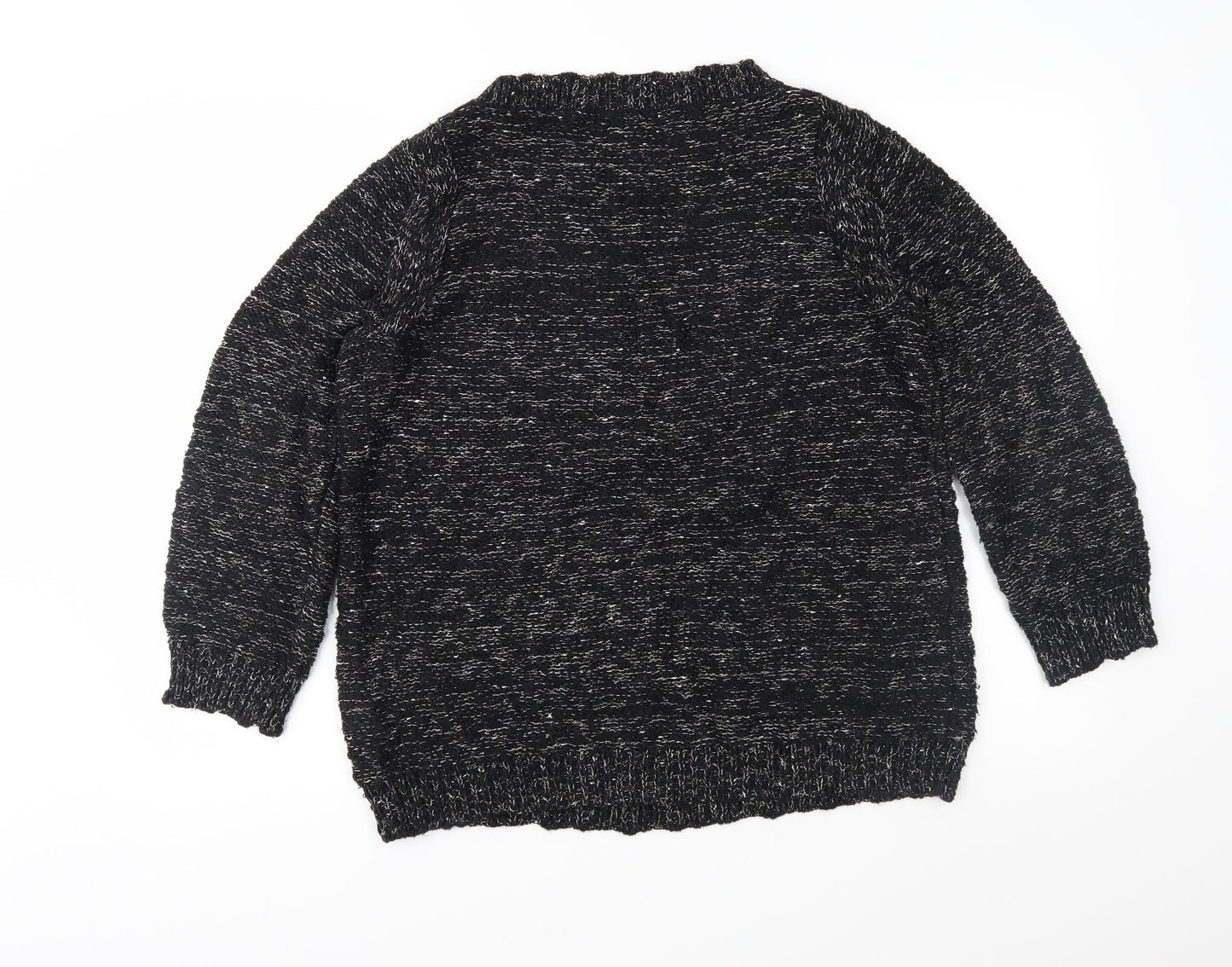 Marks and Spencer Womens Black  Knit Pullover Jumper Size 10