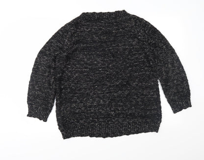 Preloved Marks and Spencer Womens Black  Knit Pullover Jumper Size 10 - Back