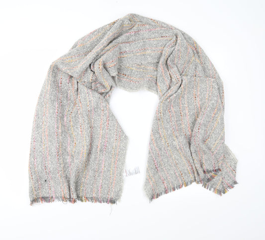 Oasis Womens Grey Striped   Shawl/Wrap