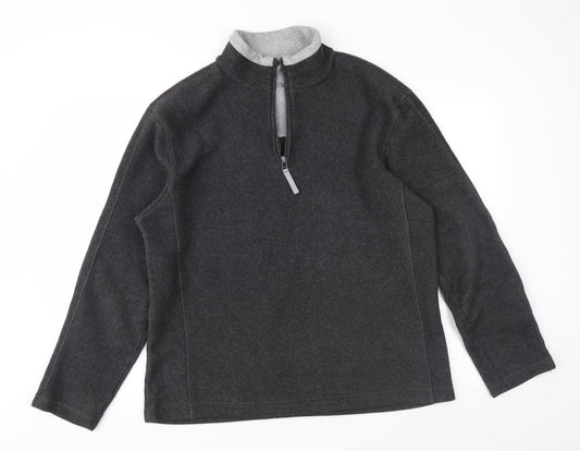 Easy Mens Grey  Fleece Jacket  Size M