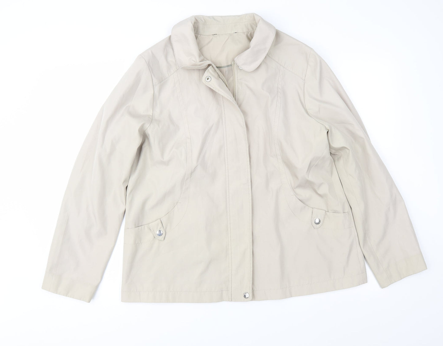 Bonmarché Womens Beige   Jacket Coat Size M