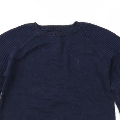 Preloved NEXT Girls Blue  Knit Pullover Jumper Size 8 Years - Detail