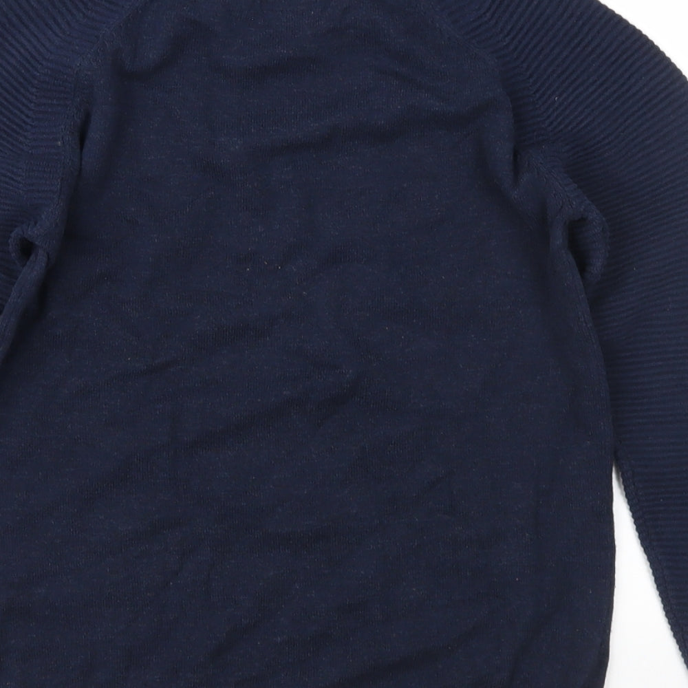 NEXT Girls Blue  Knit Pullover Jumper Size 8 Years