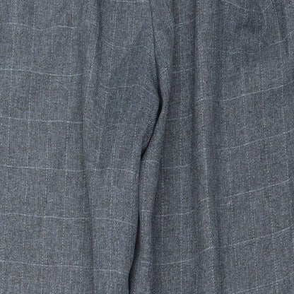 Preloved EWM Womens Green Check  Trousers  Size 16 L26 in - Label