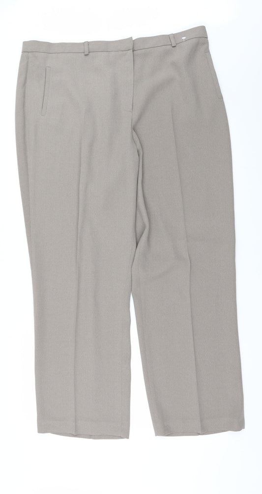 BHS Womens Beige   Trousers  Size 20 L29 in
