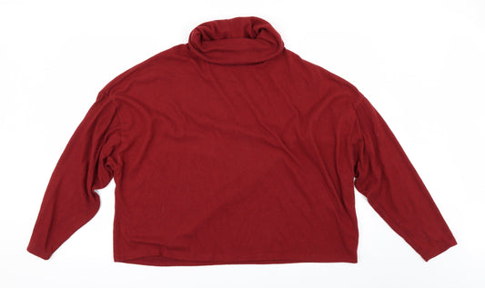 Primark Womens Red   Pullover Jumper Size XL  - CROPPED