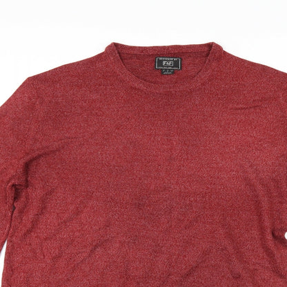 Preloved F&F Mens Red   Pullover Jumper Size S - Detail