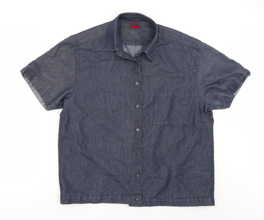 Debenhams Mens Blue    Button-Up Size L