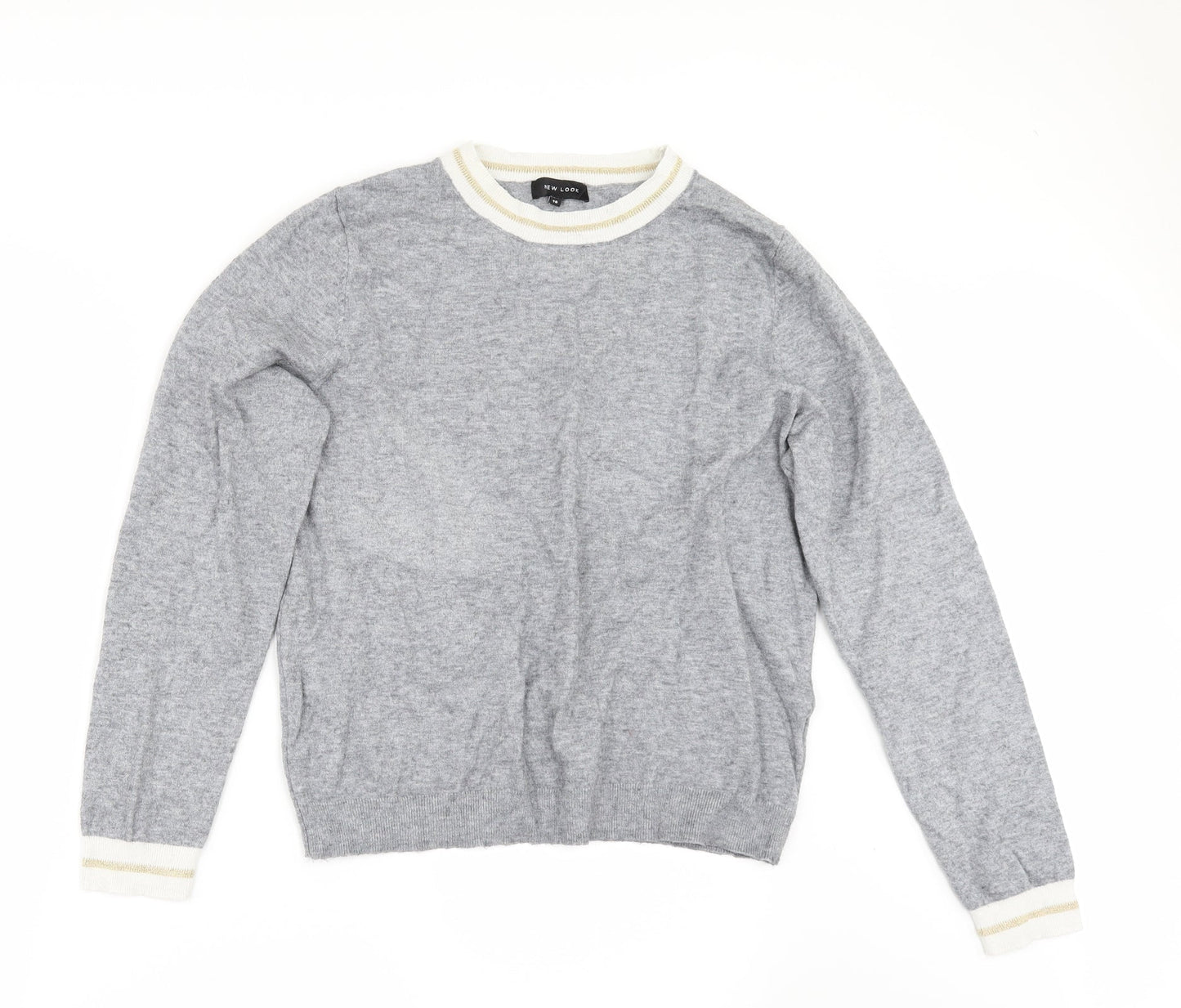 New Look Womens Grey   Pullover Jumper Size 16