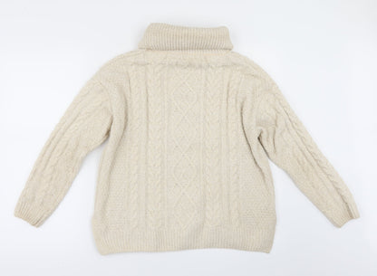 Preloved George Womens Beige   Pullover Jumper Size S - Back