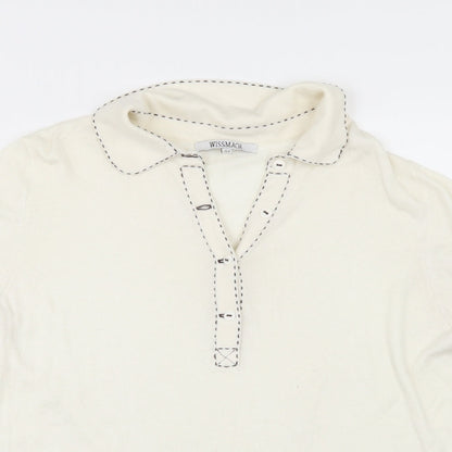 Preloved Wissmach Womens Ivory   Pullover Jumper Size 14 - Detail