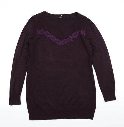 Preloved Dorothy Perkins Womens Purple   Pullover Jumper Size 12 - Front
