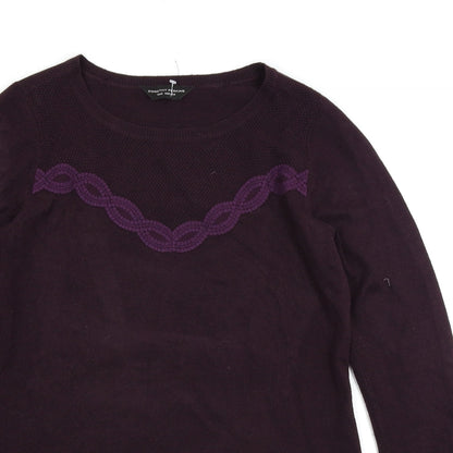 Preloved Dorothy Perkins Womens Purple   Pullover Jumper Size 12 - Detail