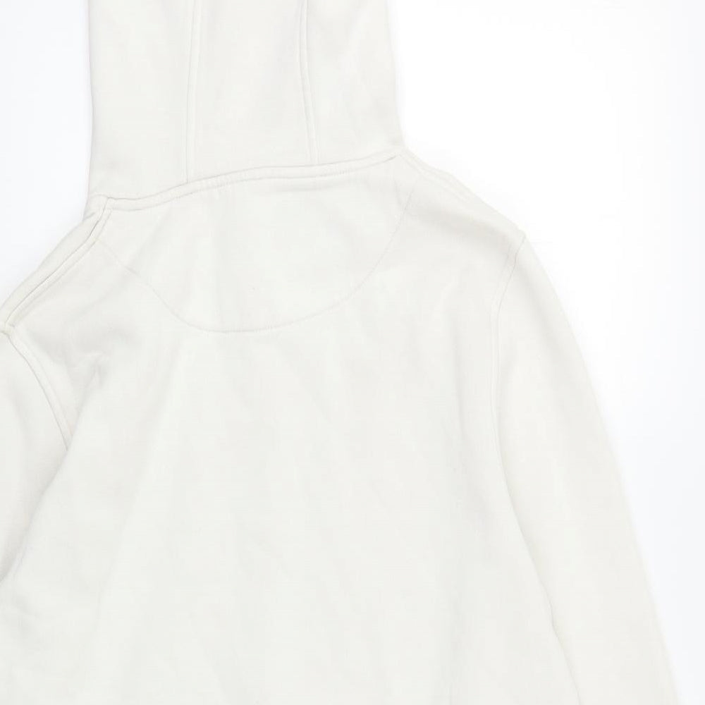 Preworn Womens White   Pullover Hoodie Size L