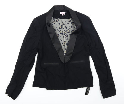 Preloved Butterfly Womens Black   Jacket Blazer Size 10 - Front