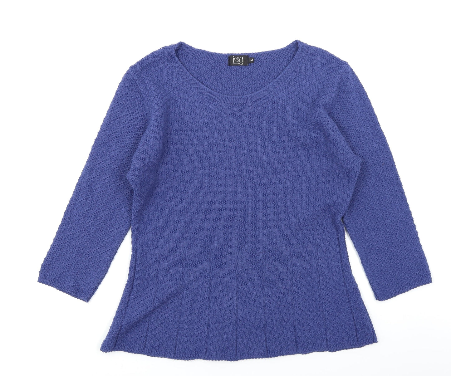 Ivy Womens Blue  Knit Basic T-Shirt Size M