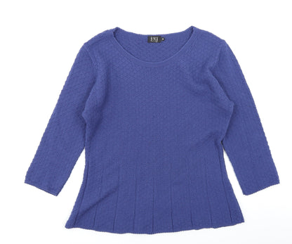 Preloved Ivy Womens Blue  Knit Basic T-Shirt Size M - Front