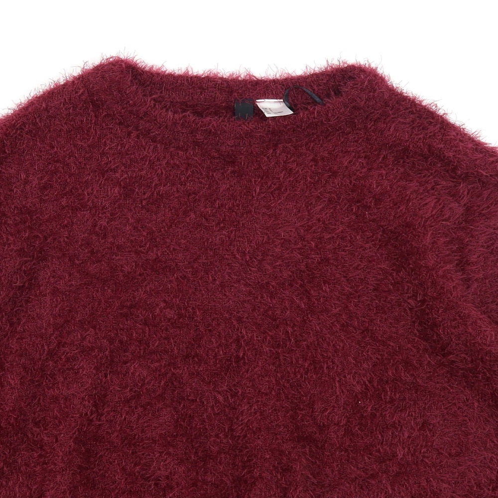 Divided Womens Purple   Pullover Jumper Size S