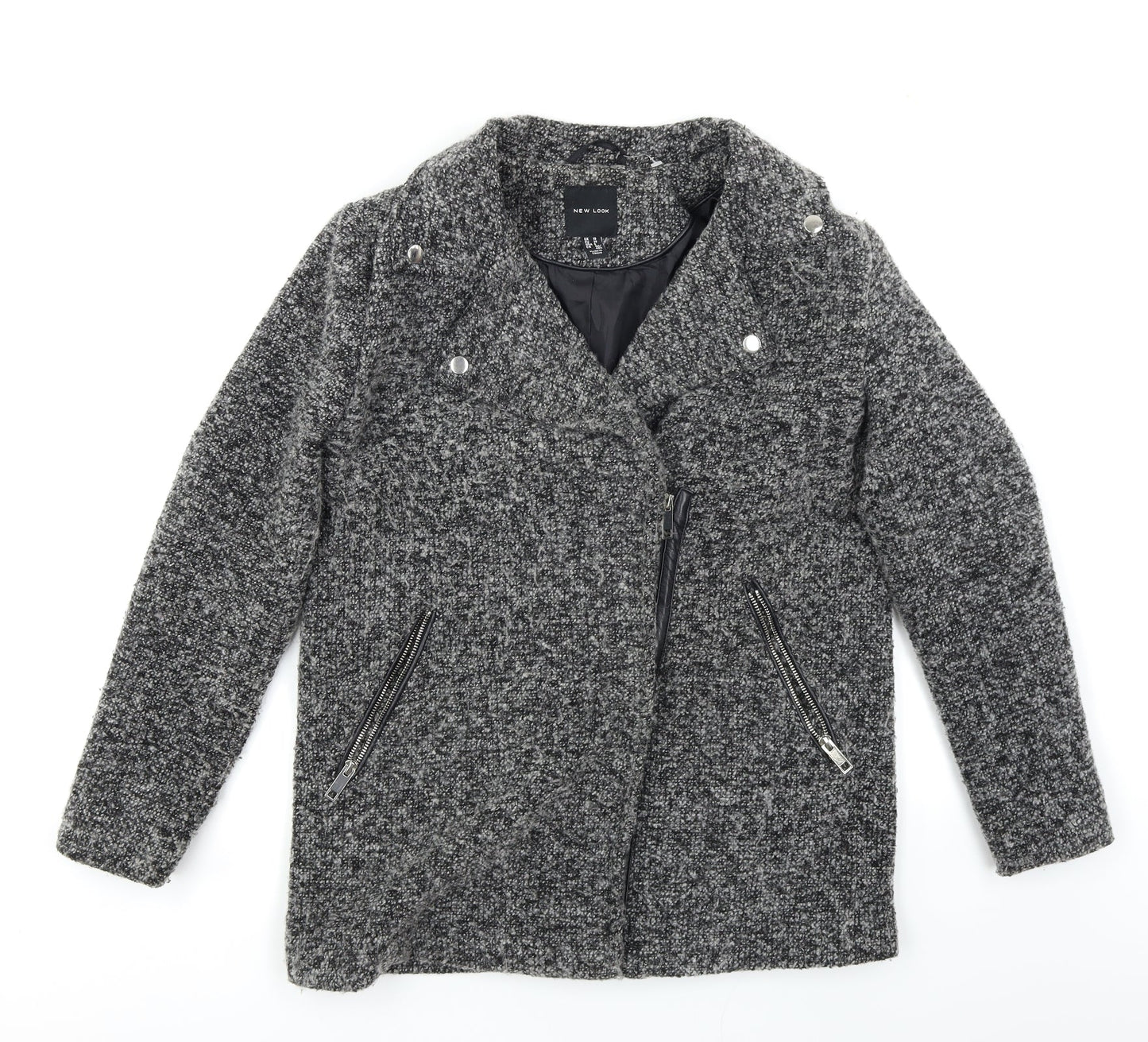 New Look Womens Grey   Jacket Coat Size 10