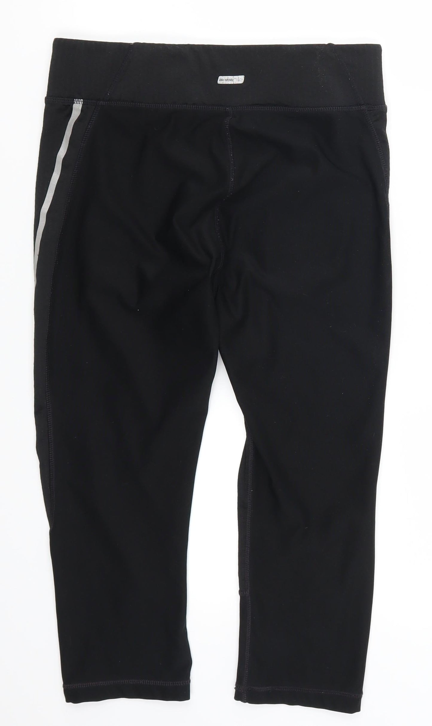 Athletic Works Womens Black   Cropped Leggings Size 8 L18 in