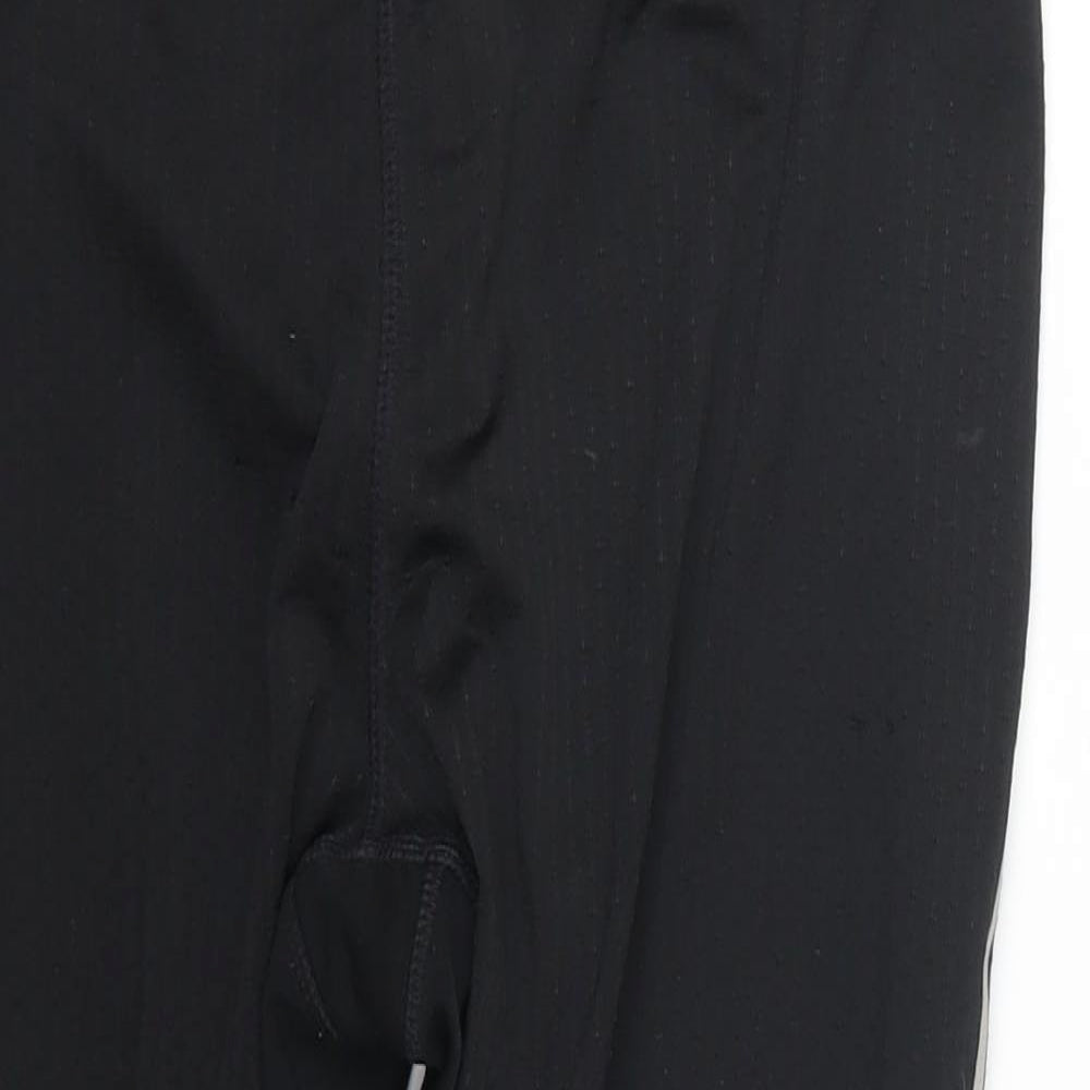 Athletic Works Womens Black   Cropped Leggings Size 8 L18 in