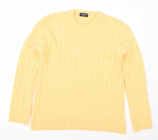 Choice Womens Orange   Pullover Jumper Size L