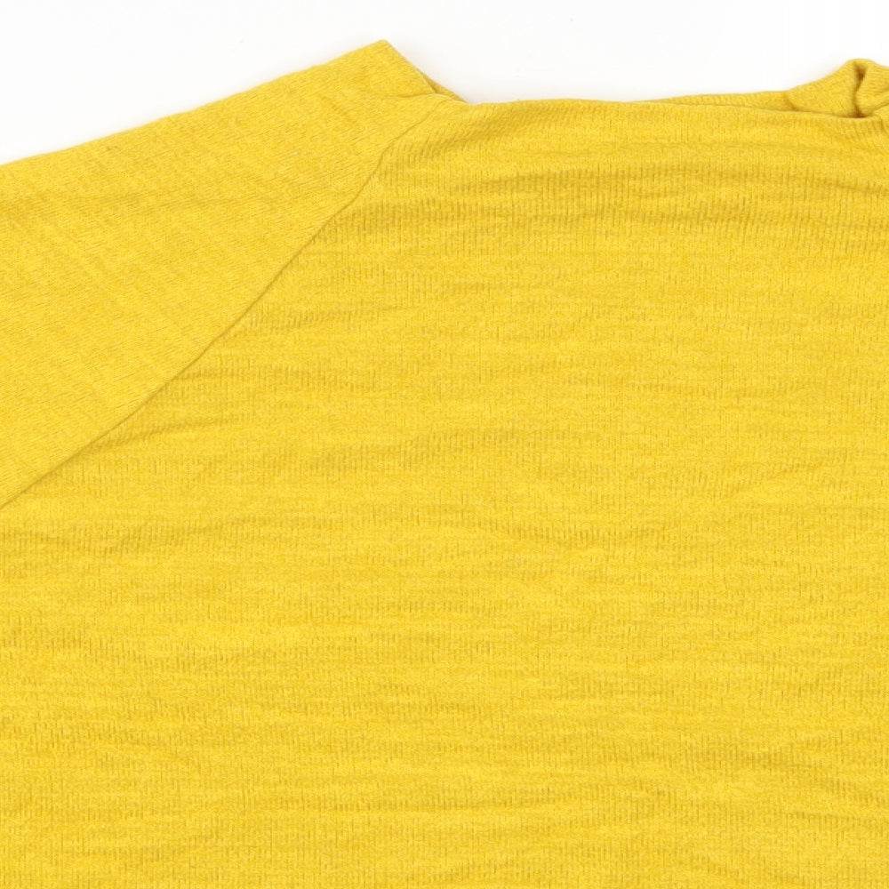 H&M Womens Yellow   Pullover Jumper Size L